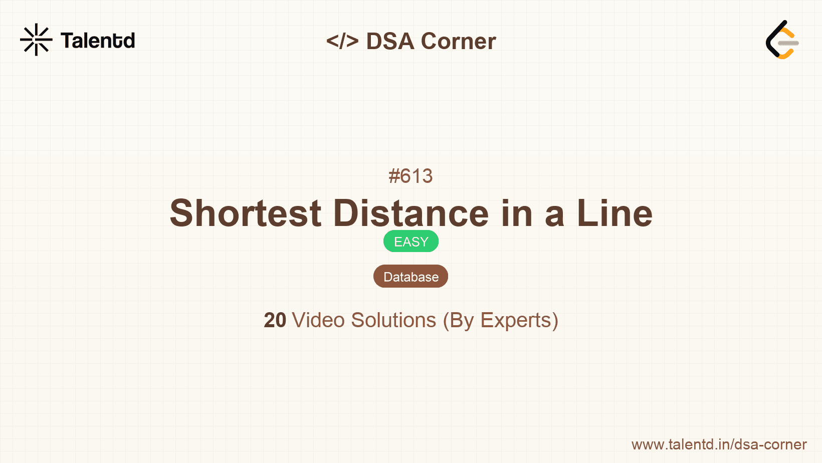 Problem visualization for Shortest Distance in a Line