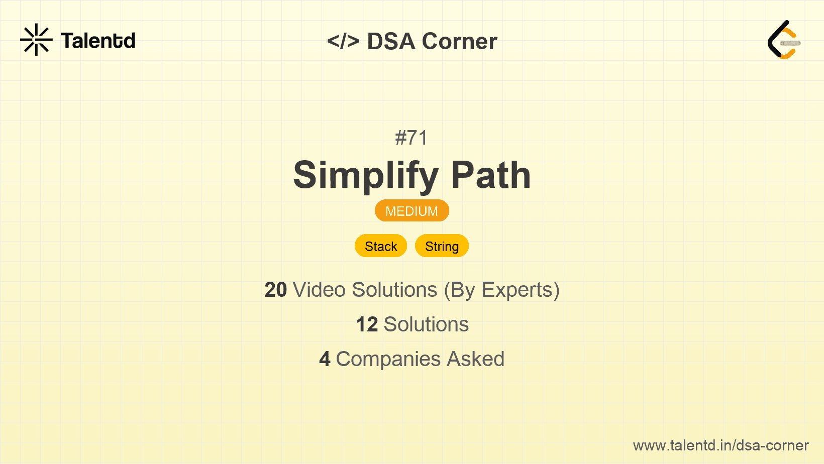 Problem visualization for Simplify Path