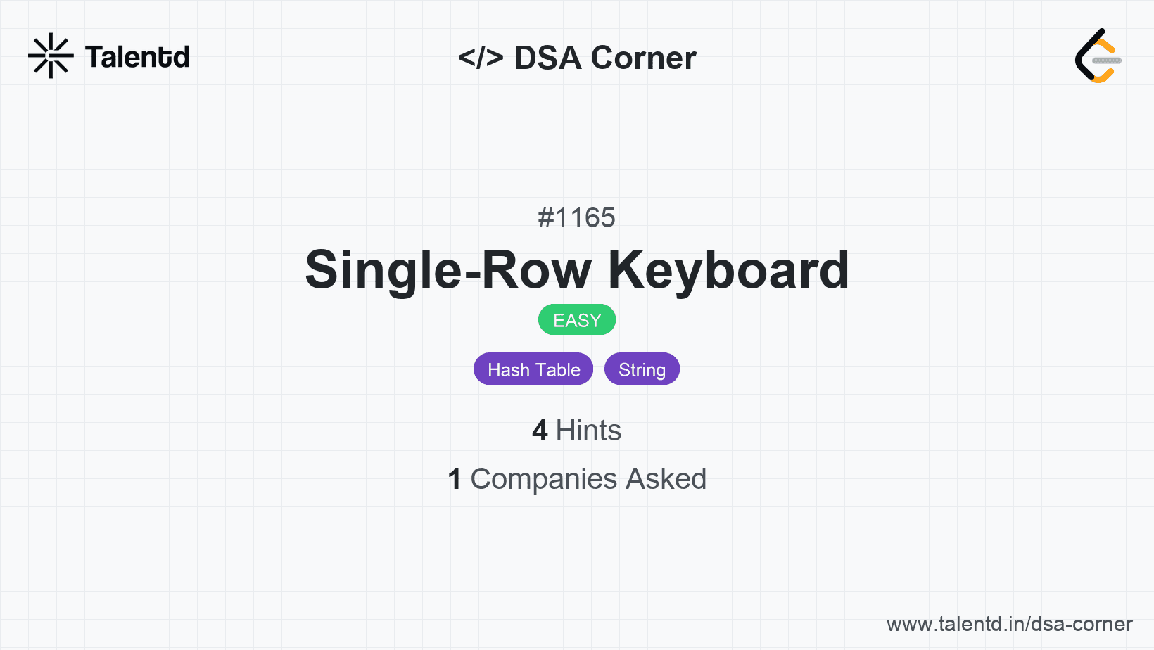 Problem visualization for Single-Row Keyboard