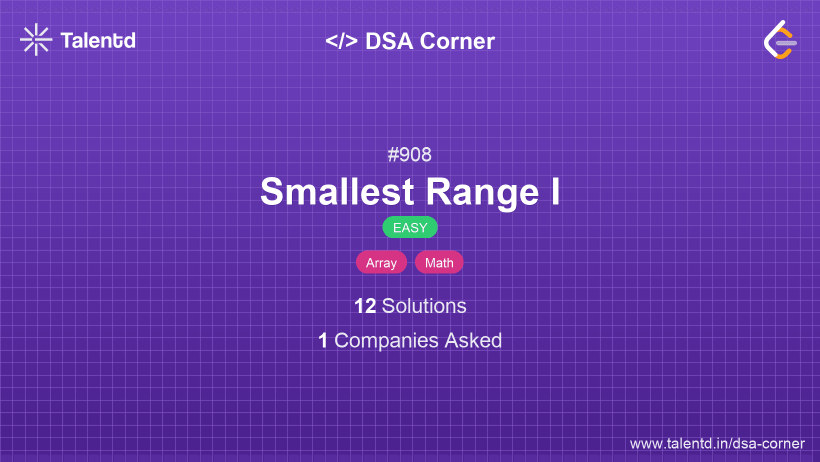 Problem visualization for Smallest Range I