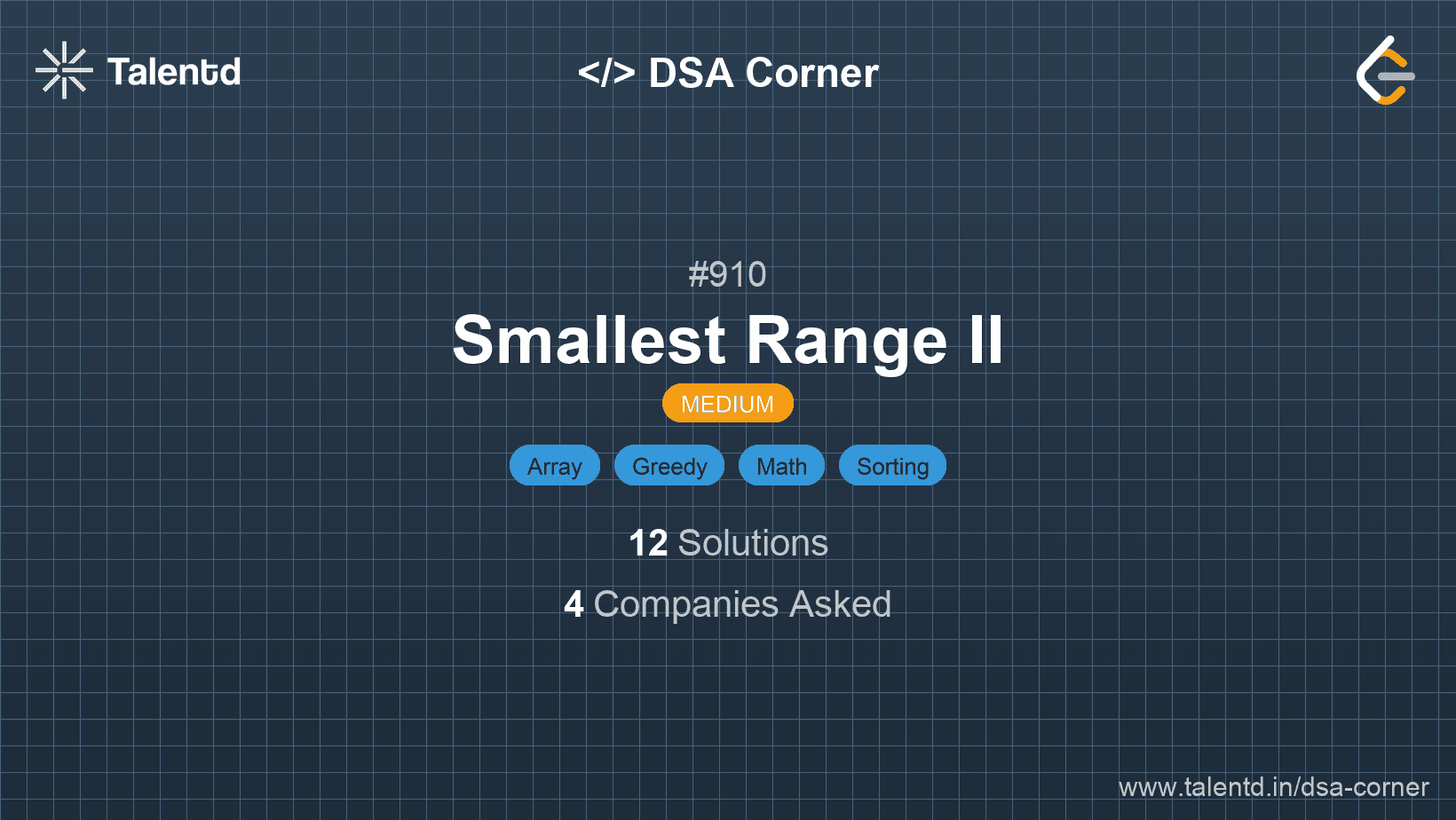 Problem visualization for Smallest Range II