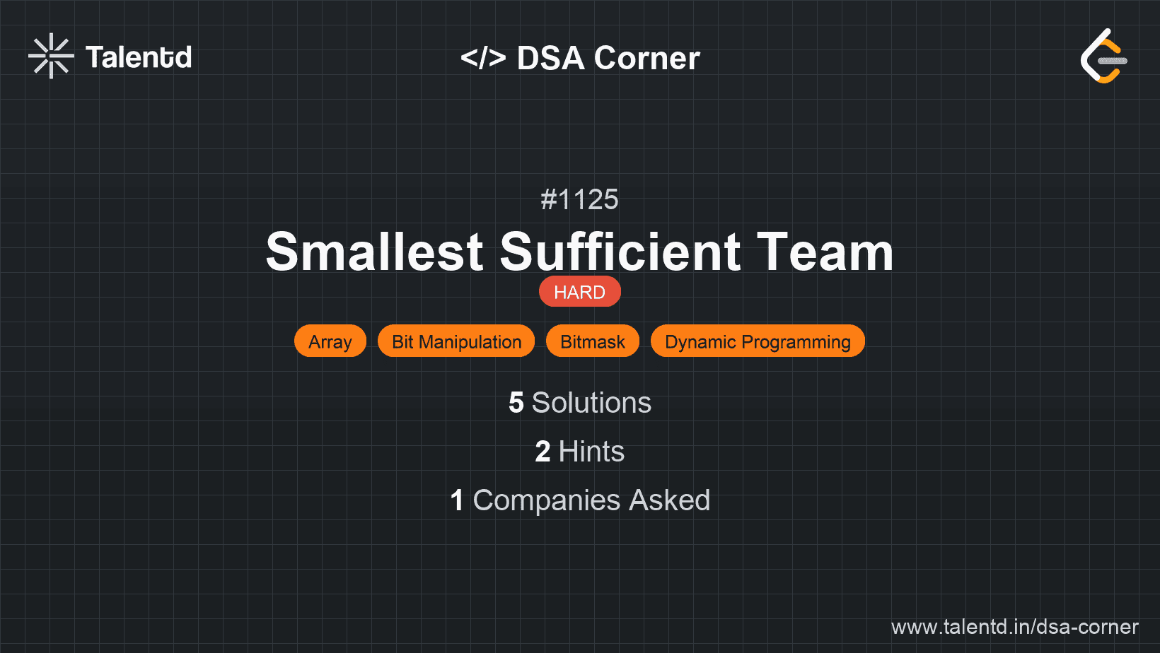 Problem visualization for Smallest Sufficient Team