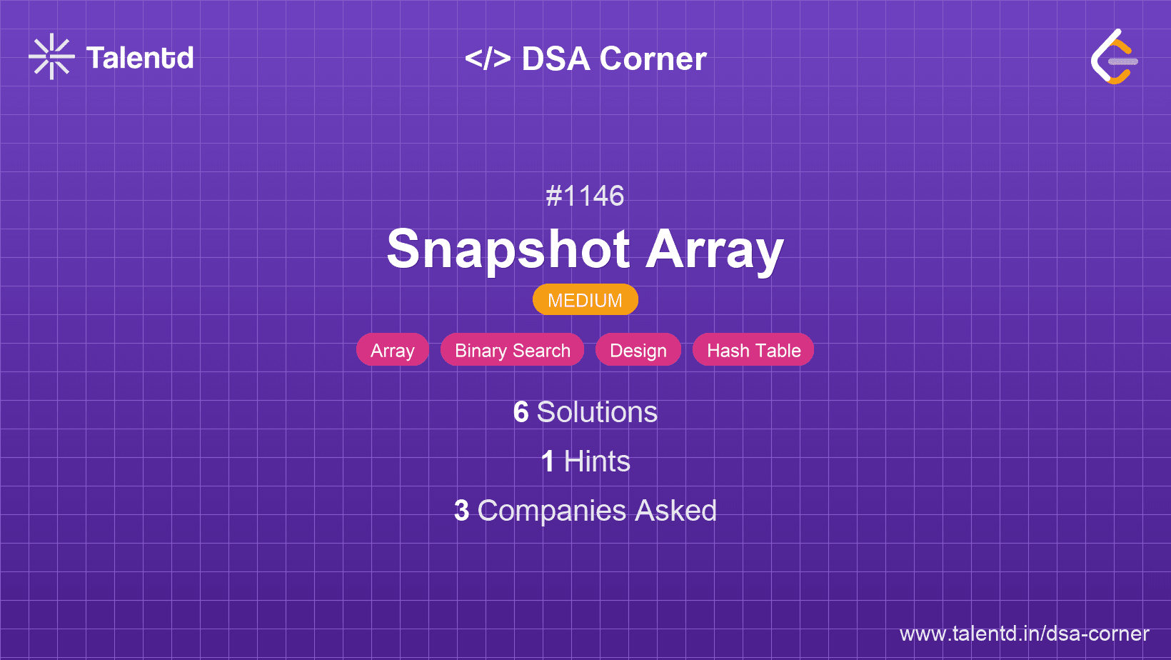 Problem visualization for Snapshot Array