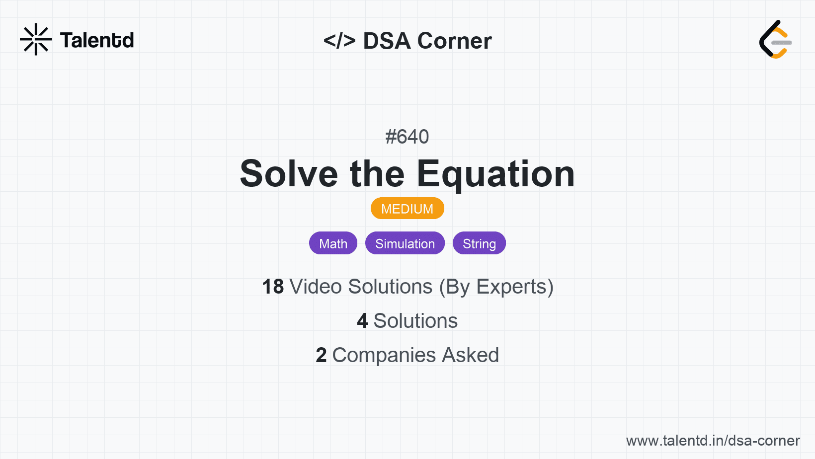 Problem visualization for Solve the Equation