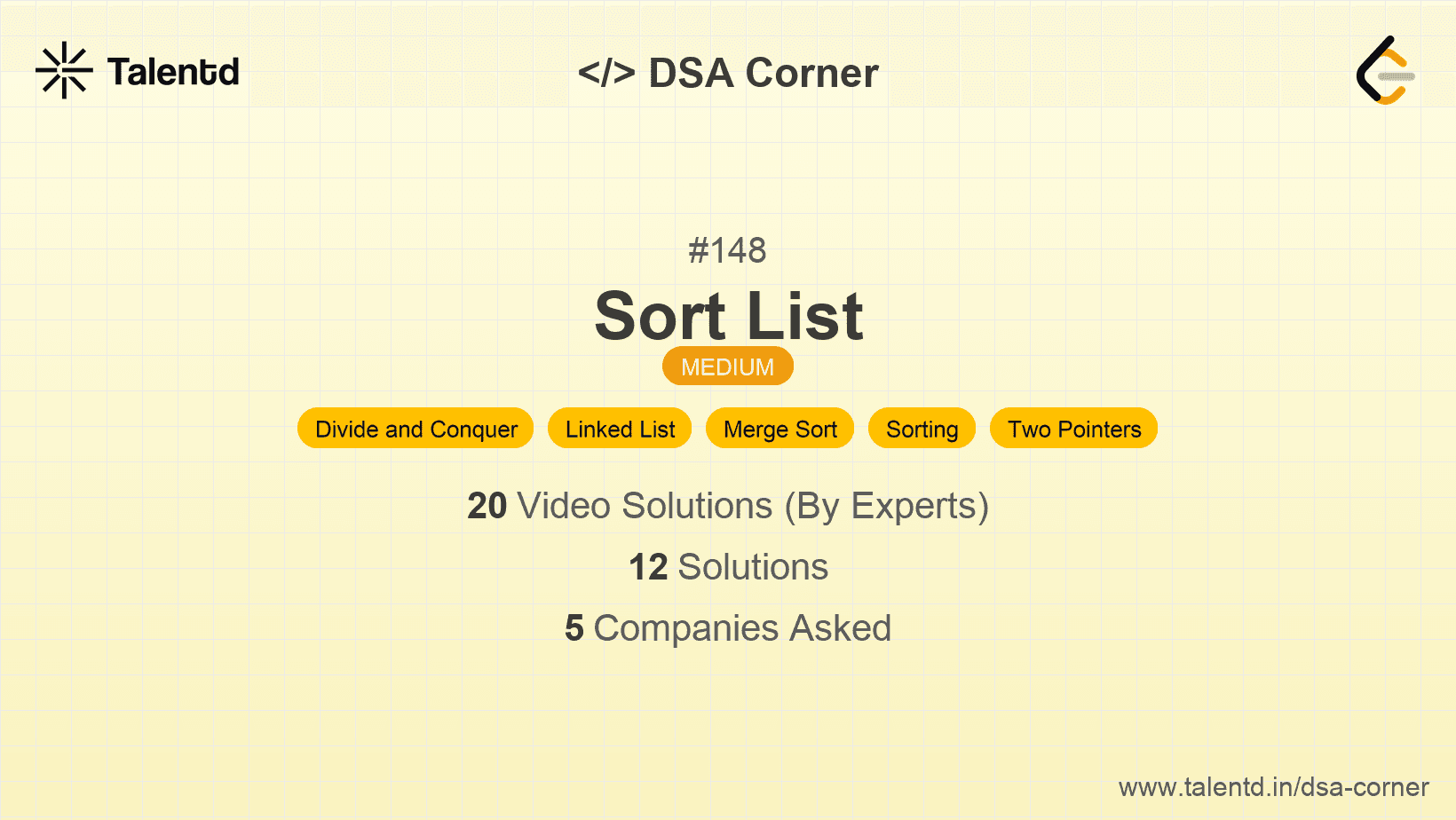 Problem visualization for Sort List