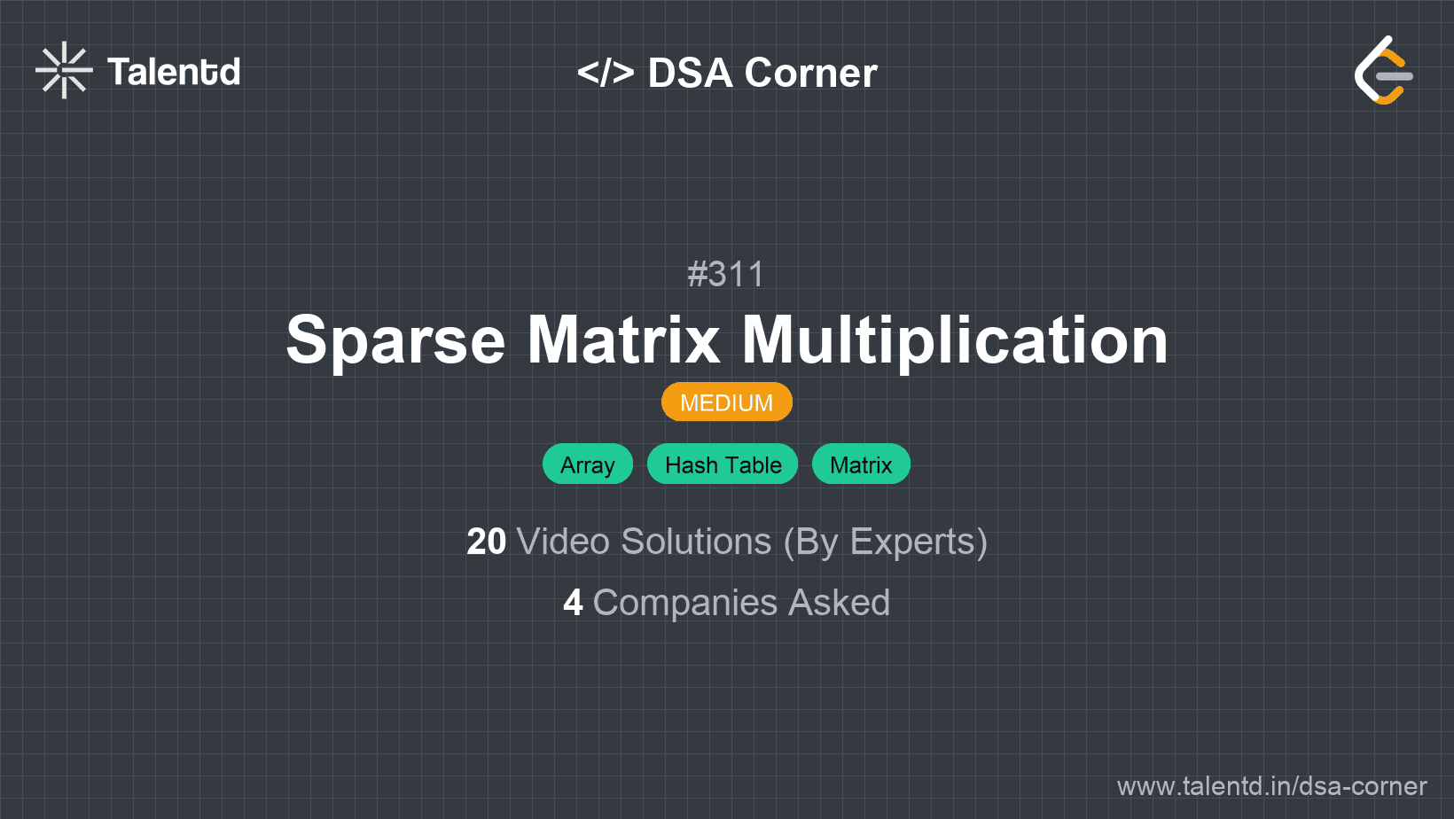Problem visualization for Sparse Matrix Multiplication