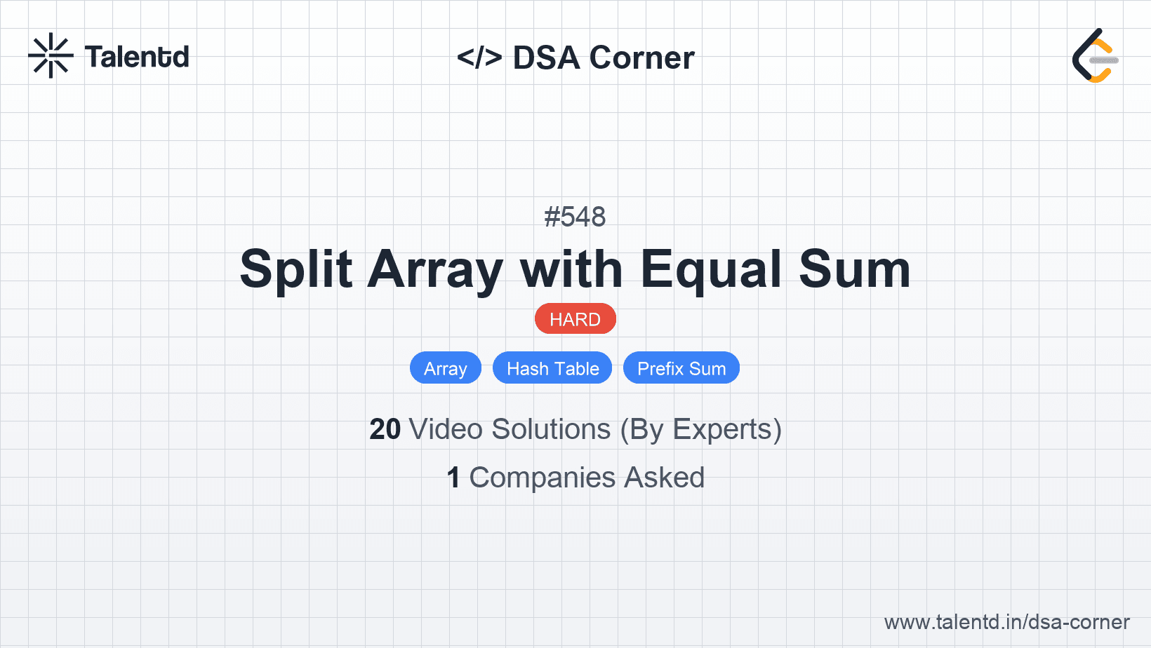 Problem visualization for Split Array with Equal Sum