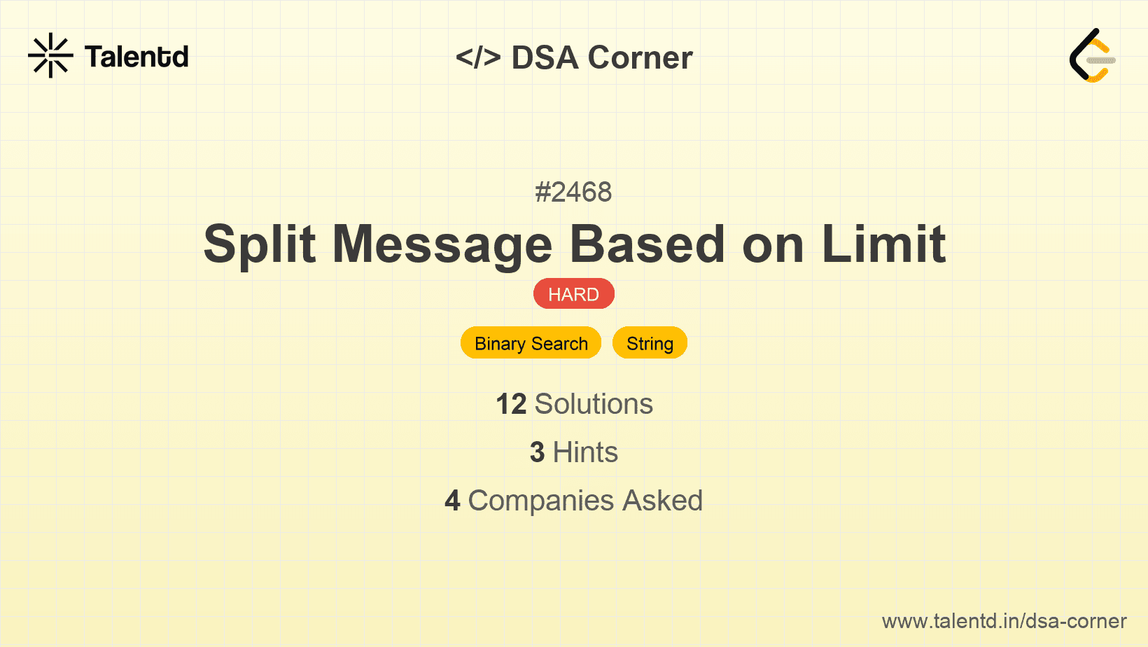 Problem visualization for Split Message Based on Limit