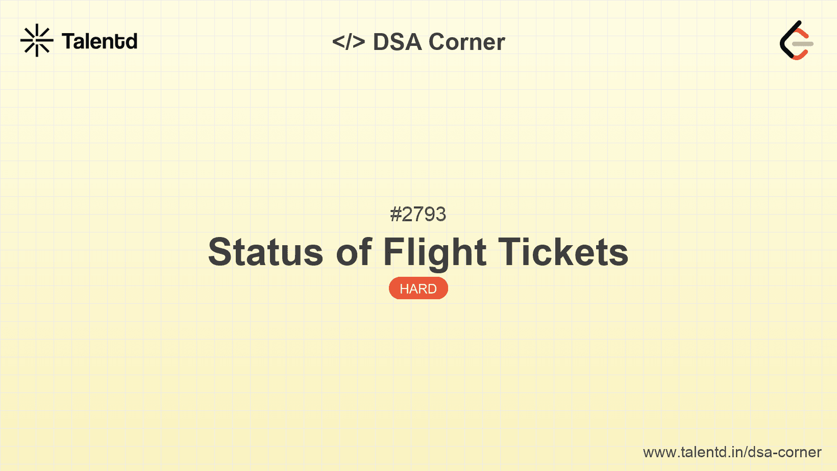 Problem visualization for Status of Flight Tickets