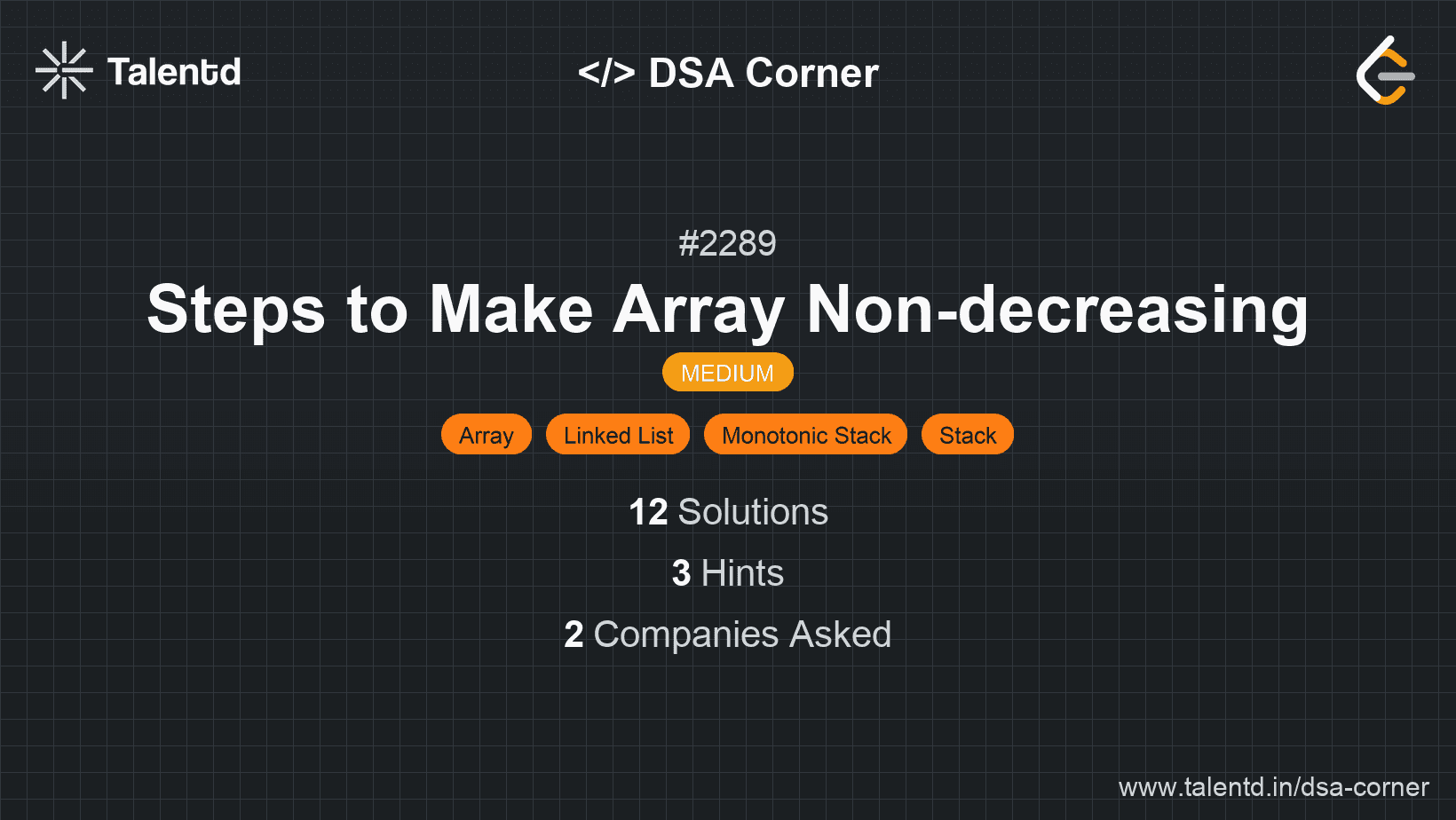 Problem visualization for Steps to Make Array Non-decreasing