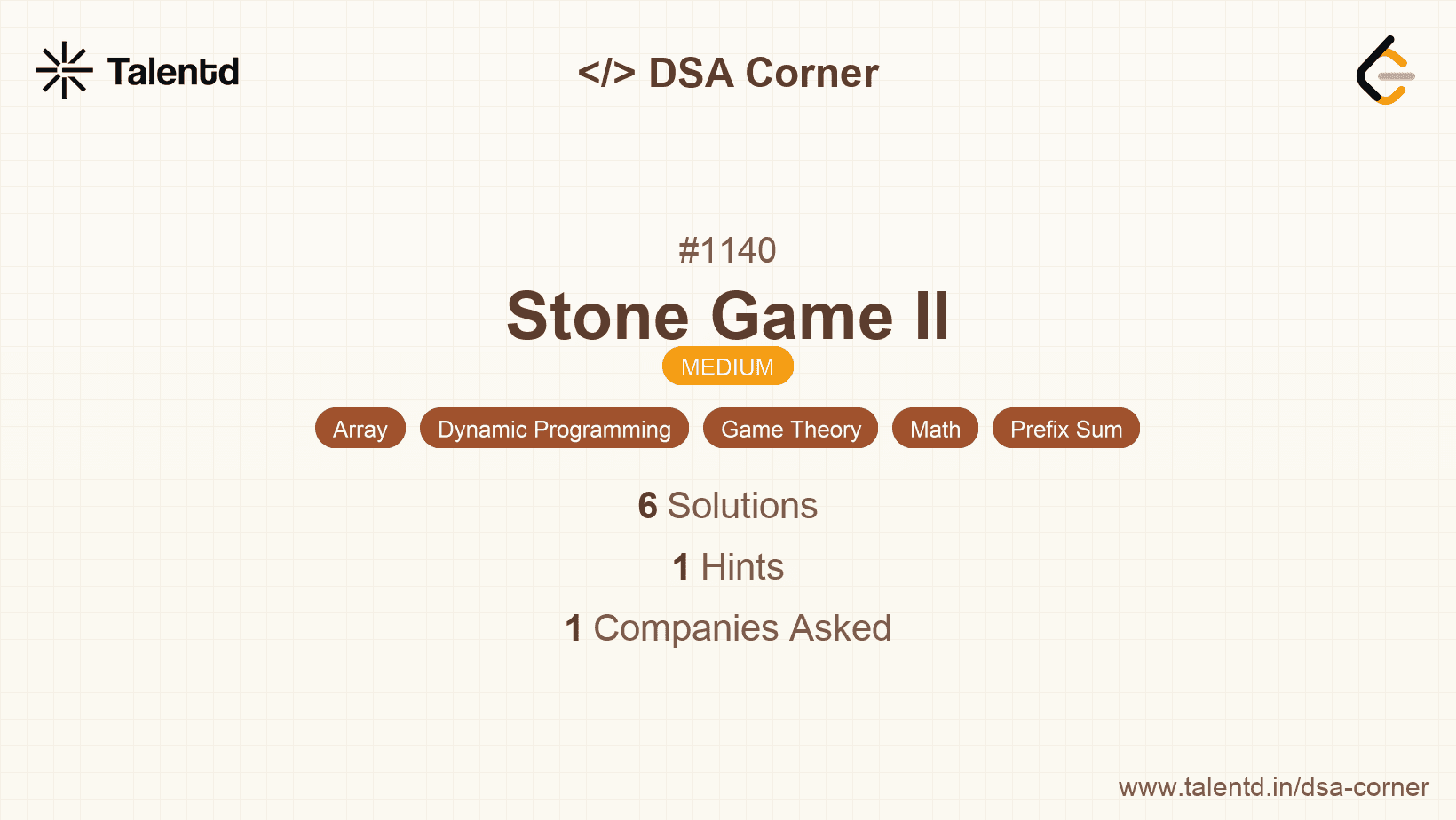 Problem visualization for Stone Game II