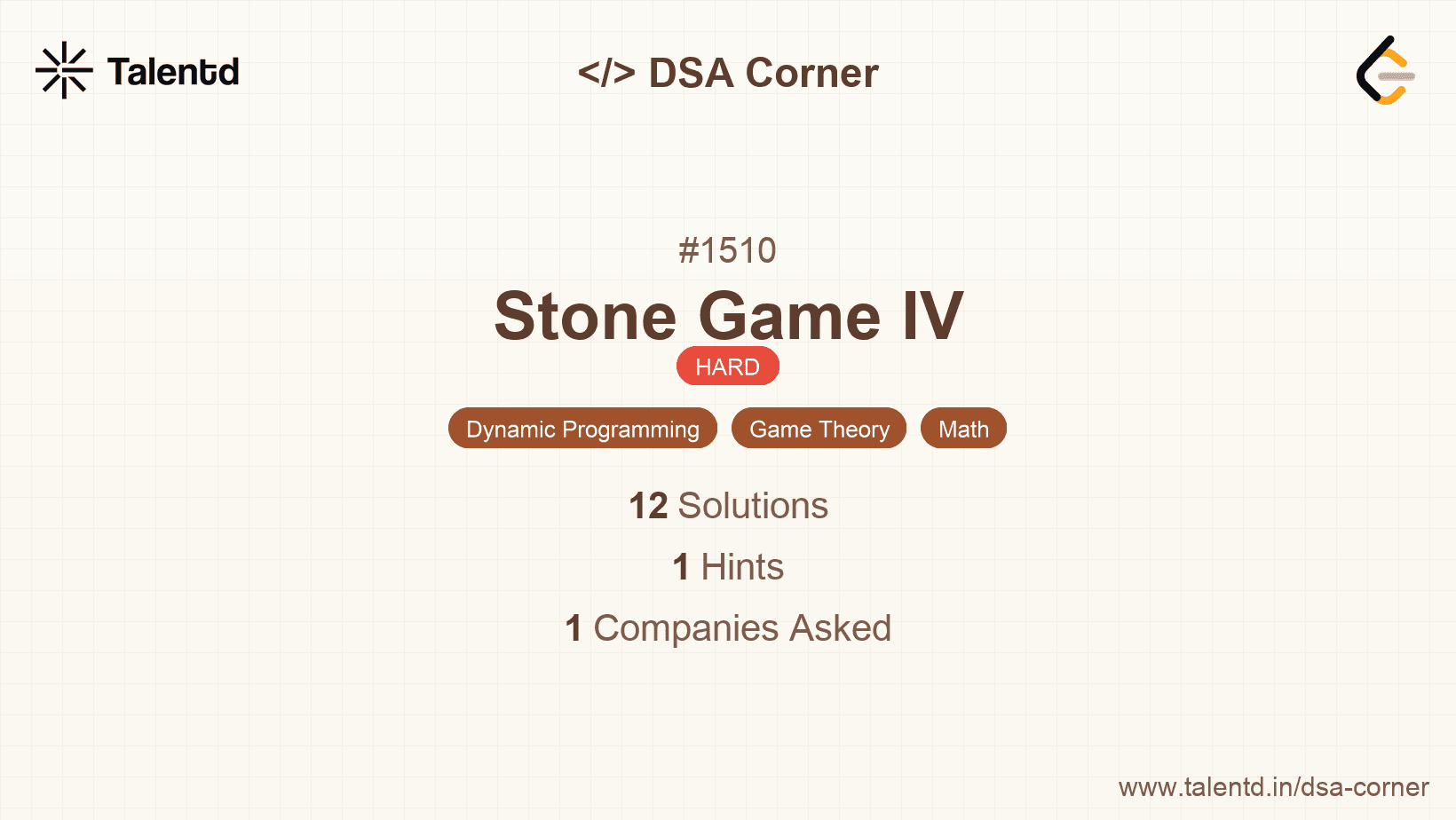 Problem visualization for Stone Game IV
