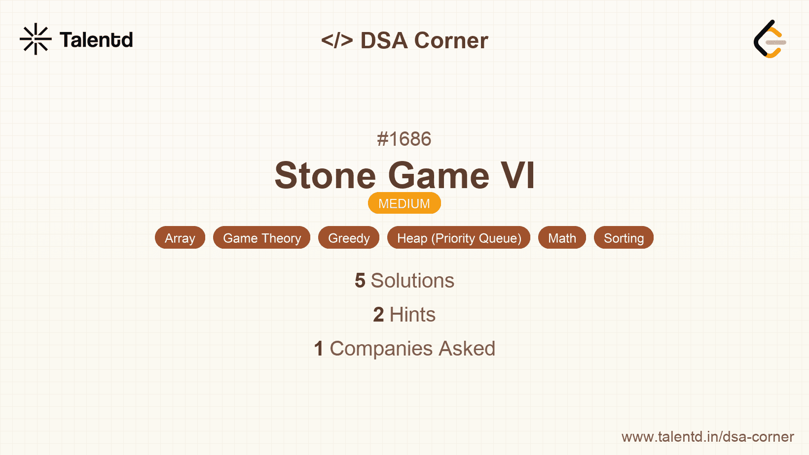 Problem visualization for Stone Game VI