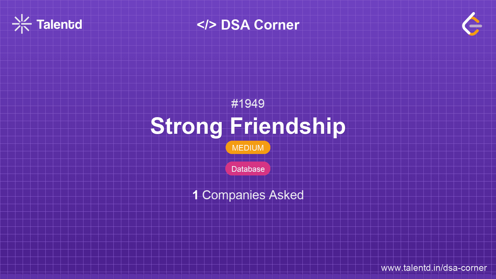 Problem visualization for Strong Friendship