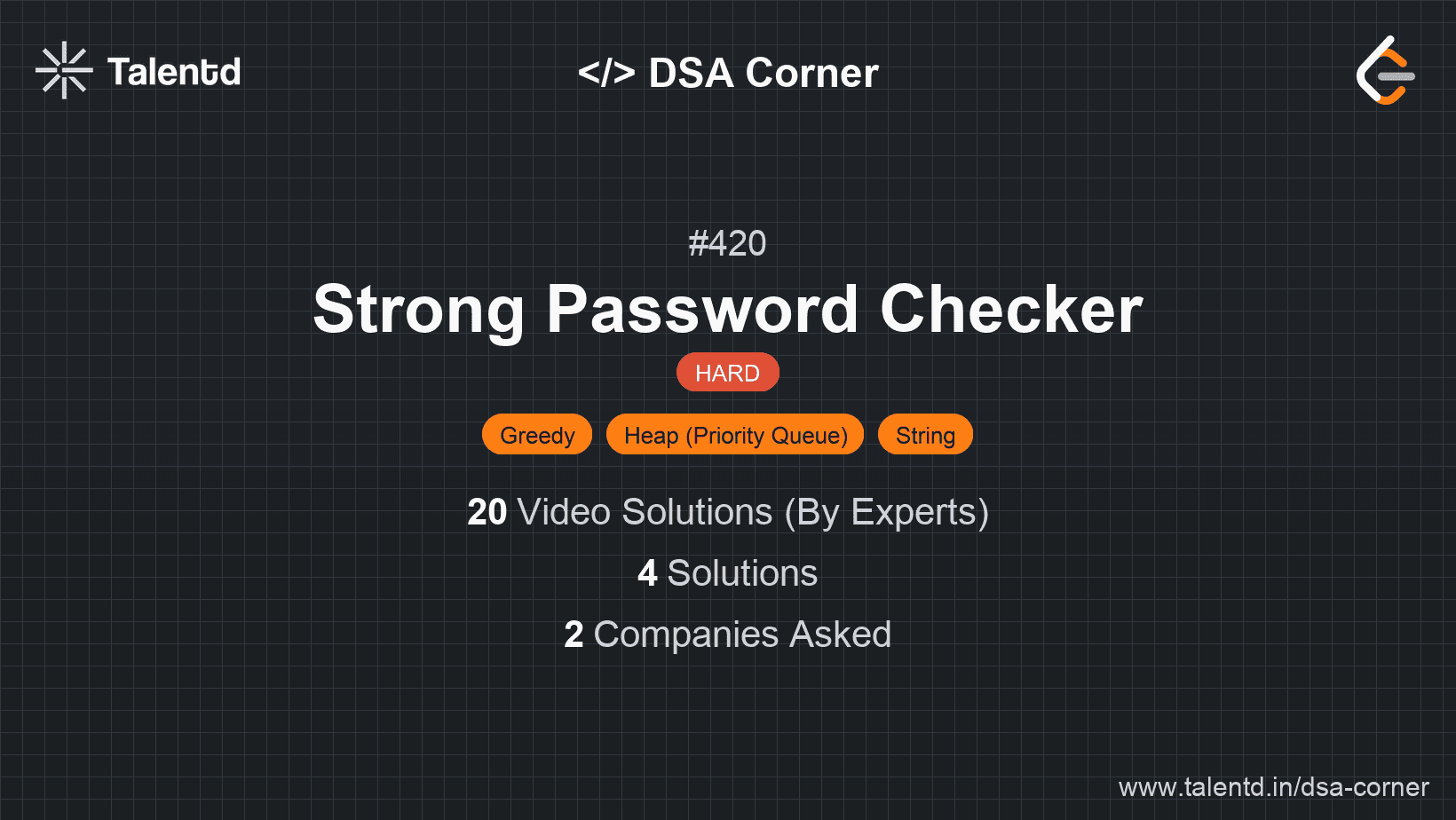 Problem visualization for Strong Password Checker