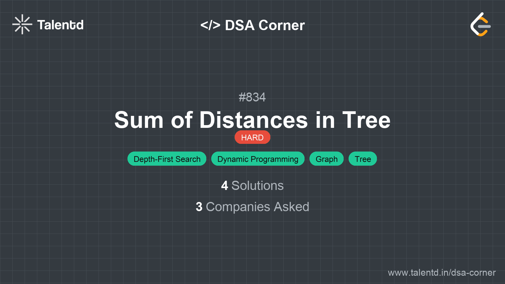 Problem visualization for Sum of Distances in Tree