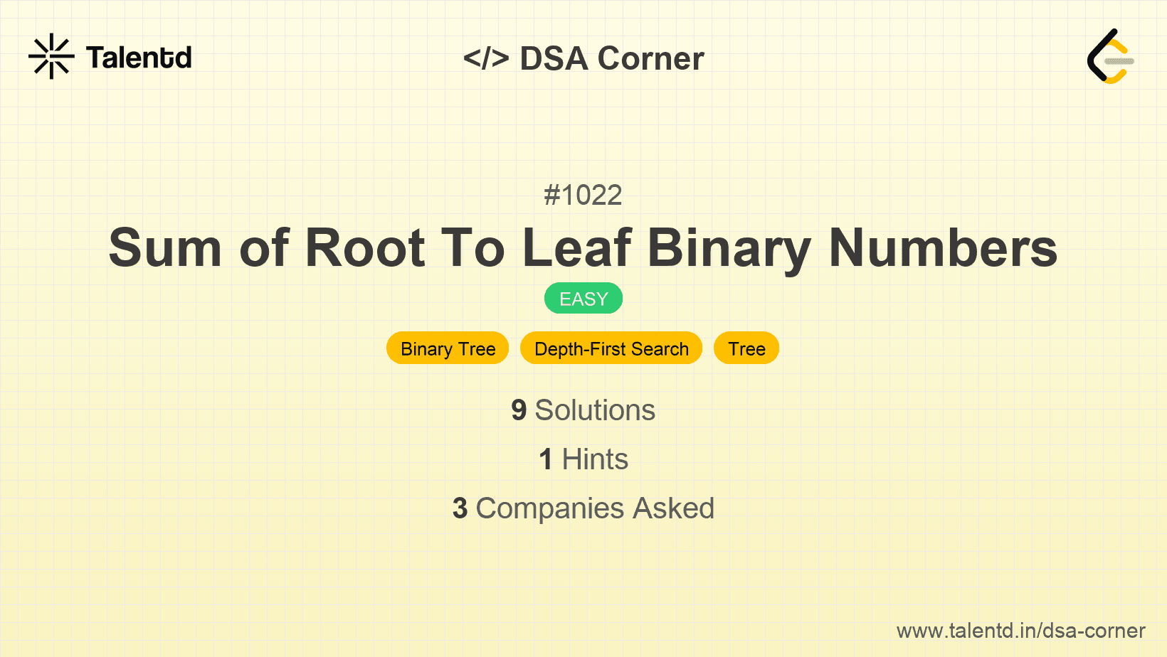 Problem visualization for Sum of Root To Leaf Binary Numbers