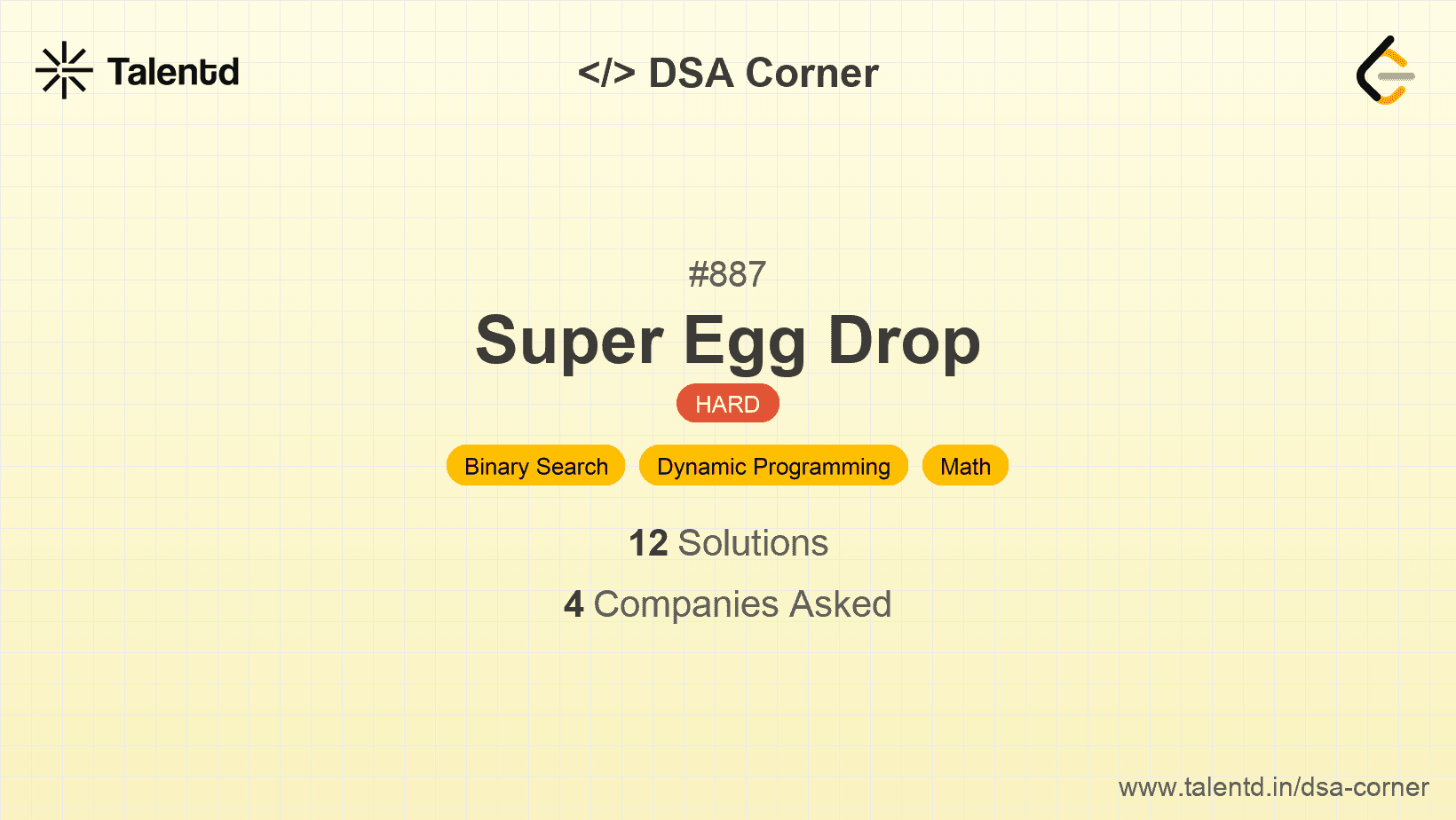 Problem visualization for Super Egg Drop