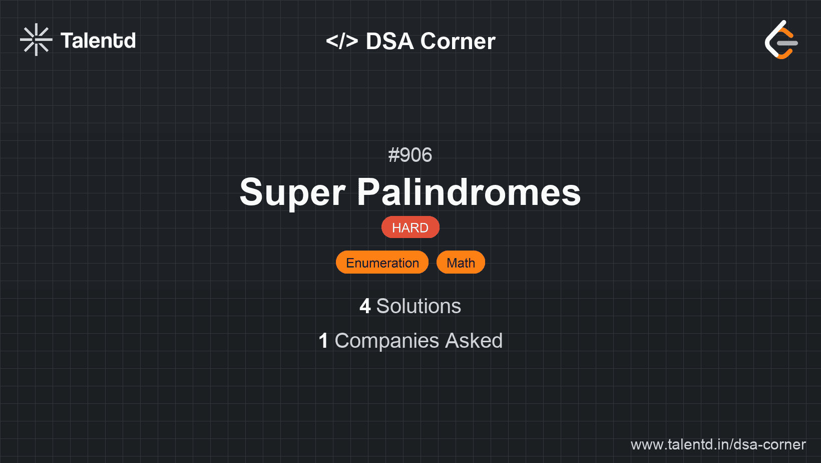 Problem visualization for Super Palindromes