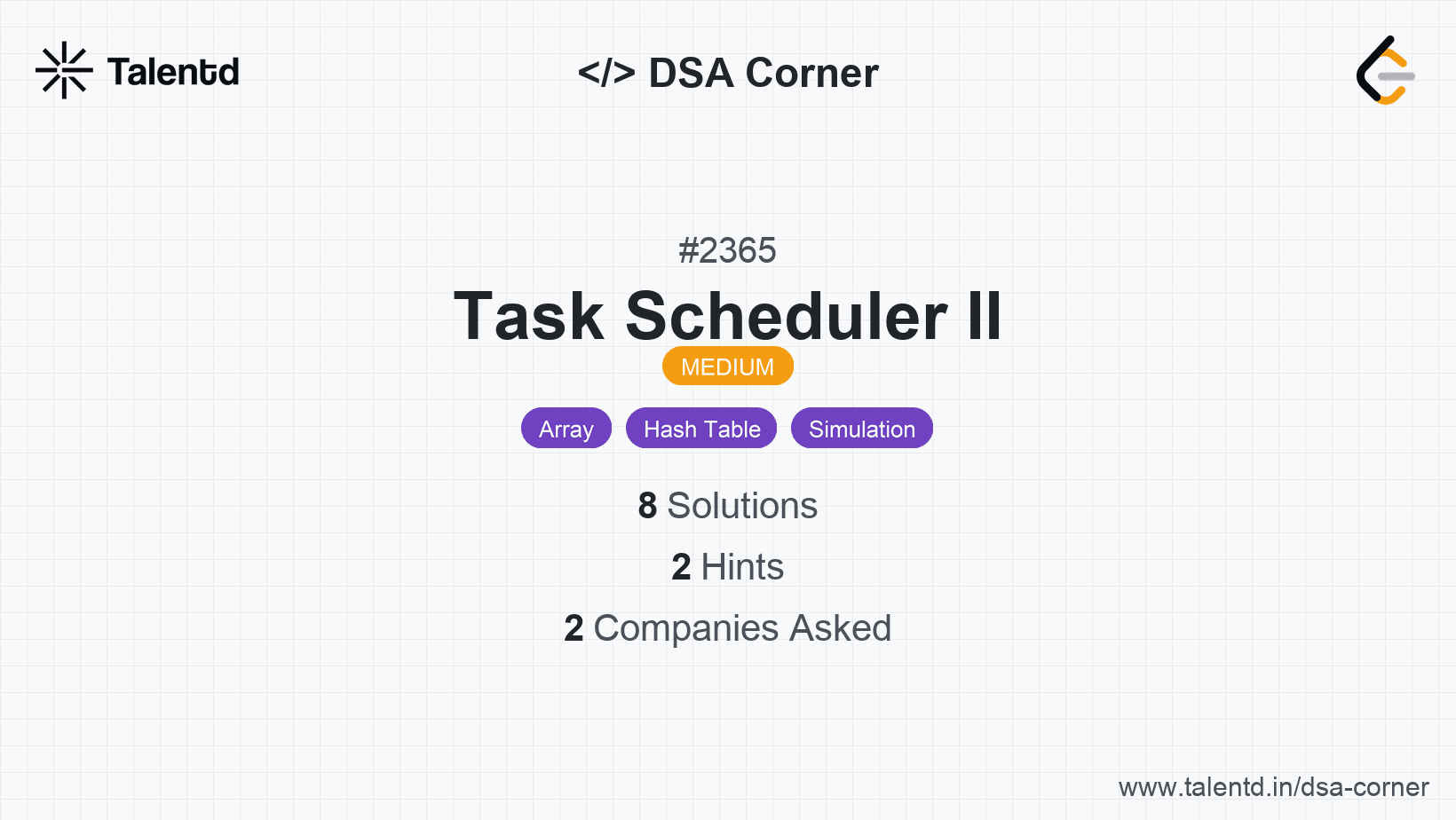 Problem visualization for Task Scheduler II