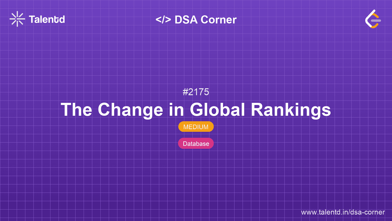 Problem visualization for The Change in Global Rankings