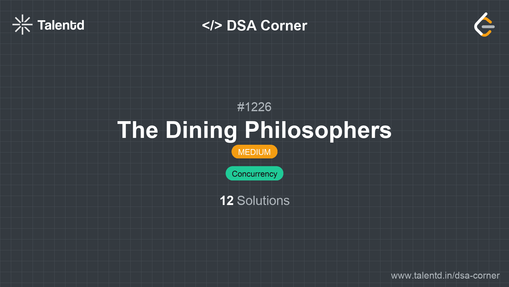 Problem visualization for The Dining Philosophers