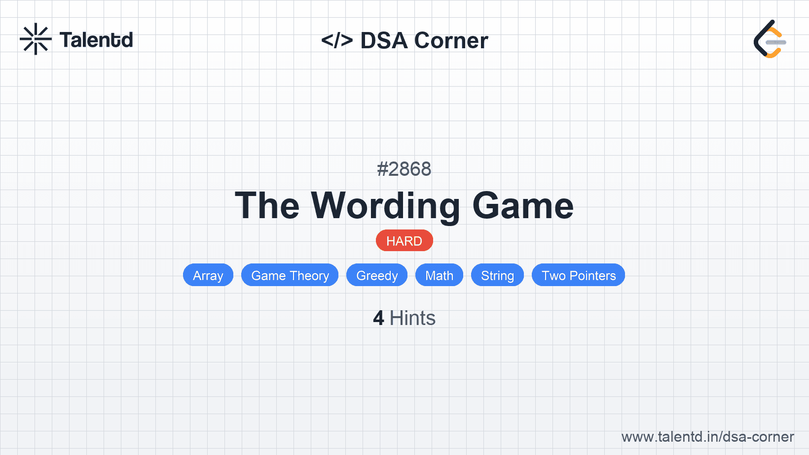 Problem visualization for The Wording Game