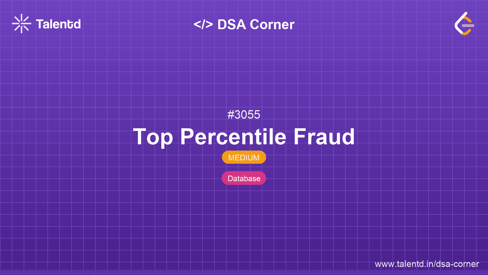 Problem visualization for Top Percentile Fraud