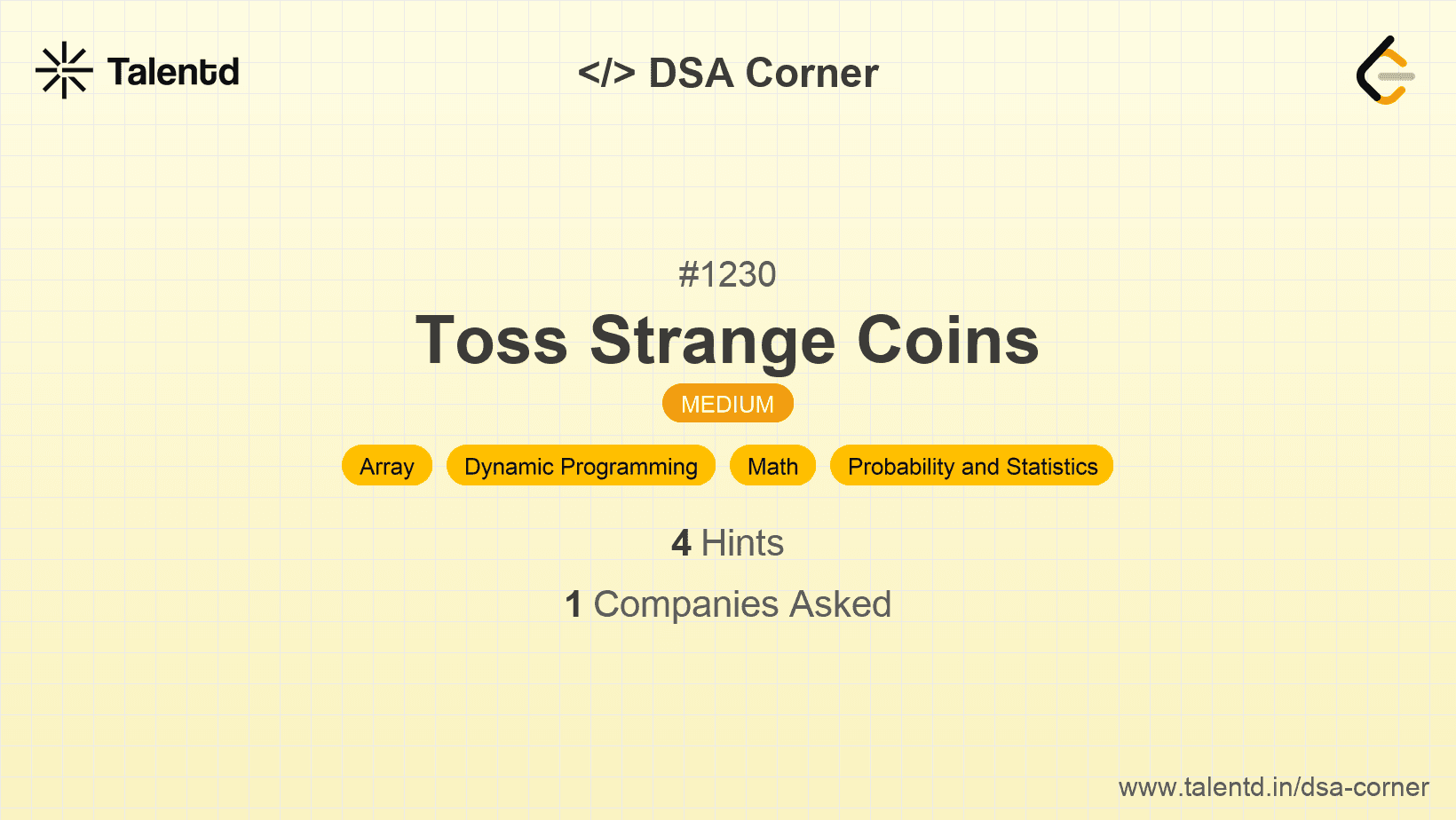 Problem visualization for Toss Strange Coins