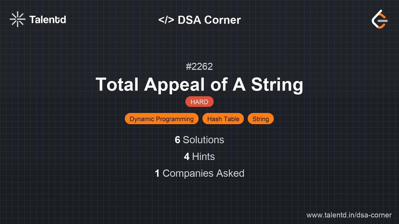 Problem visualization for Total Appeal of A String