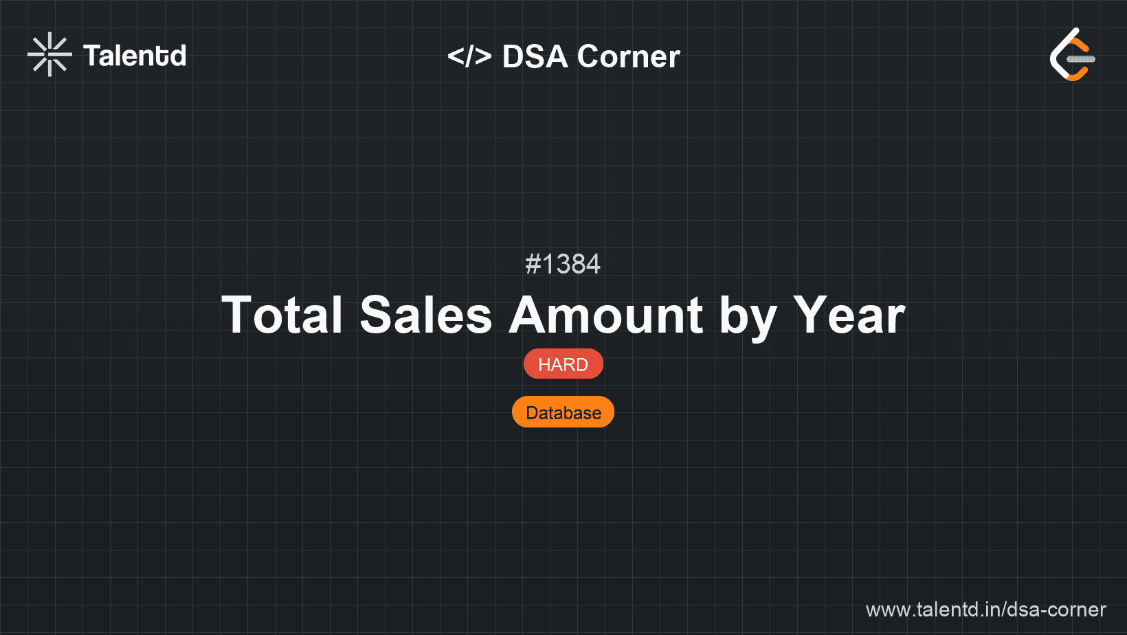 Problem visualization for Total Sales Amount by Year