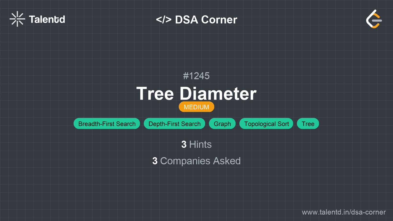 Problem visualization for Tree Diameter
