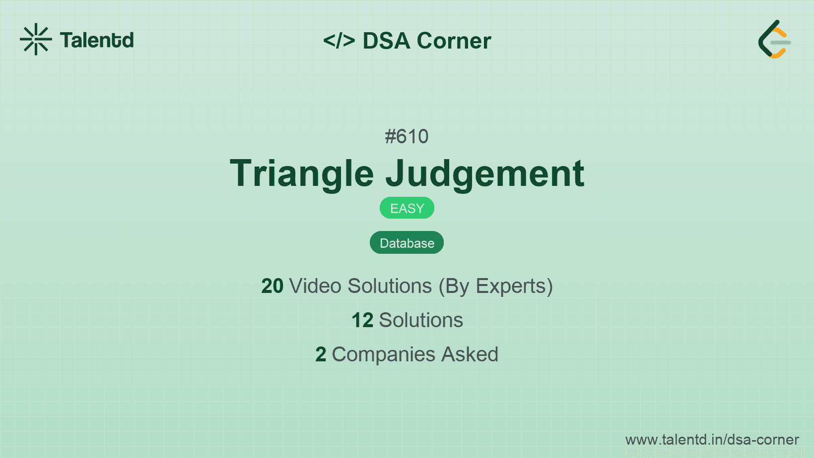 Problem visualization for Triangle Judgement