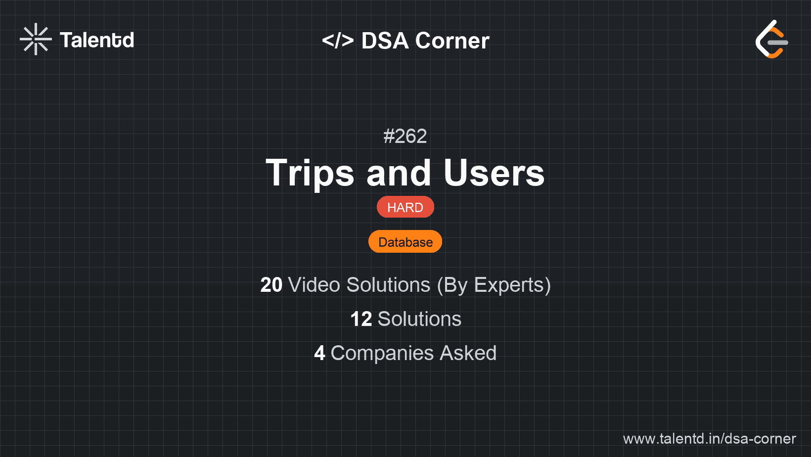 Problem visualization for Trips and Users