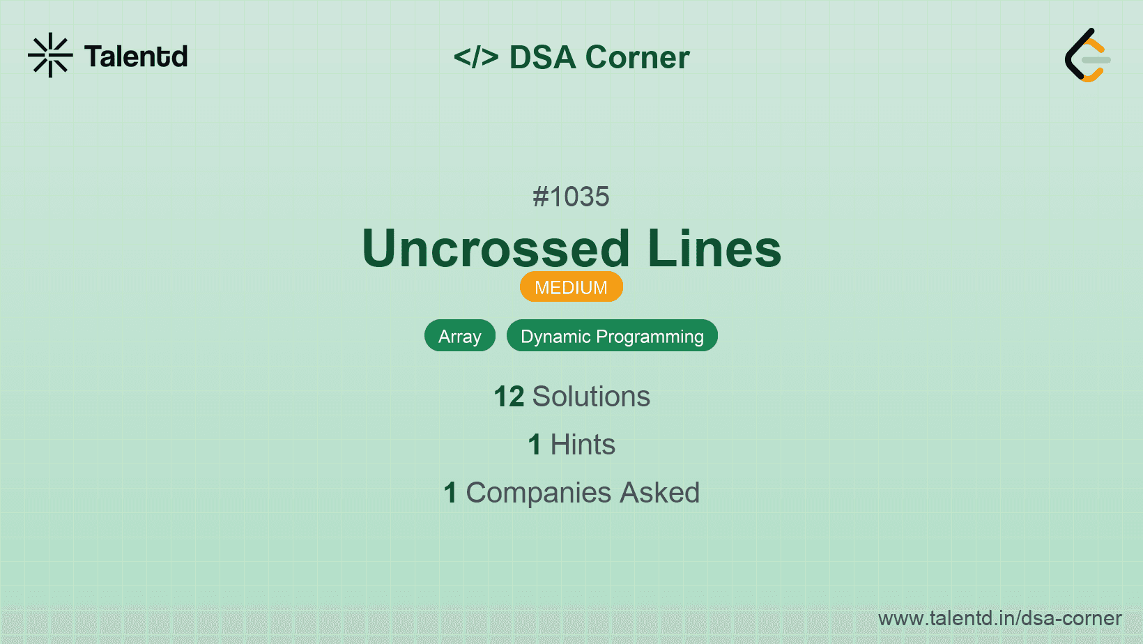 Problem visualization for Uncrossed Lines