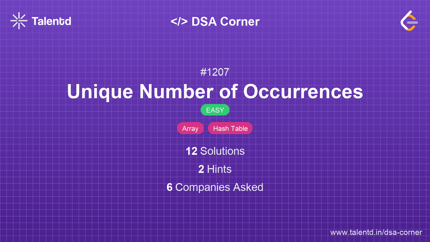 Problem visualization for Unique Number of Occurrences