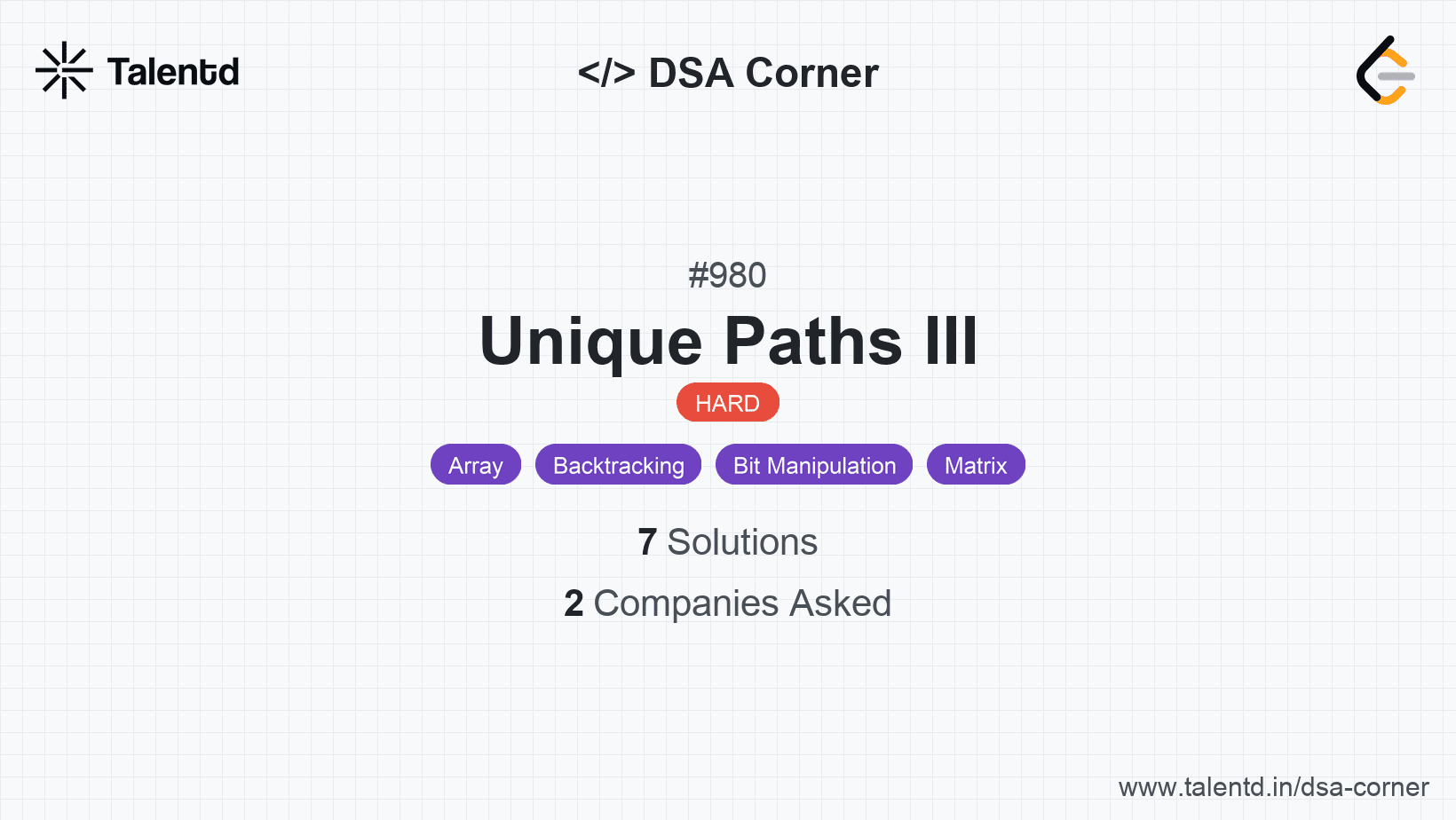 Problem visualization for Unique Paths III