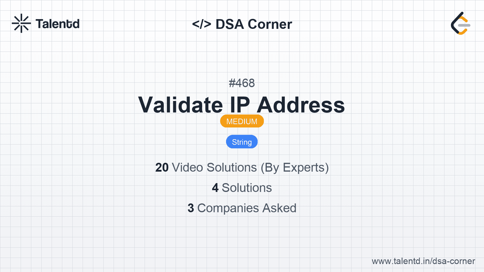 Problem visualization for Validate IP Address
