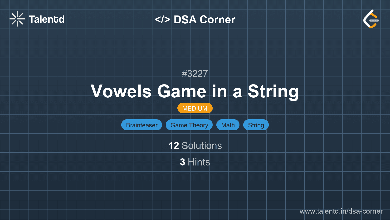 Problem visualization for Vowels Game in a String
