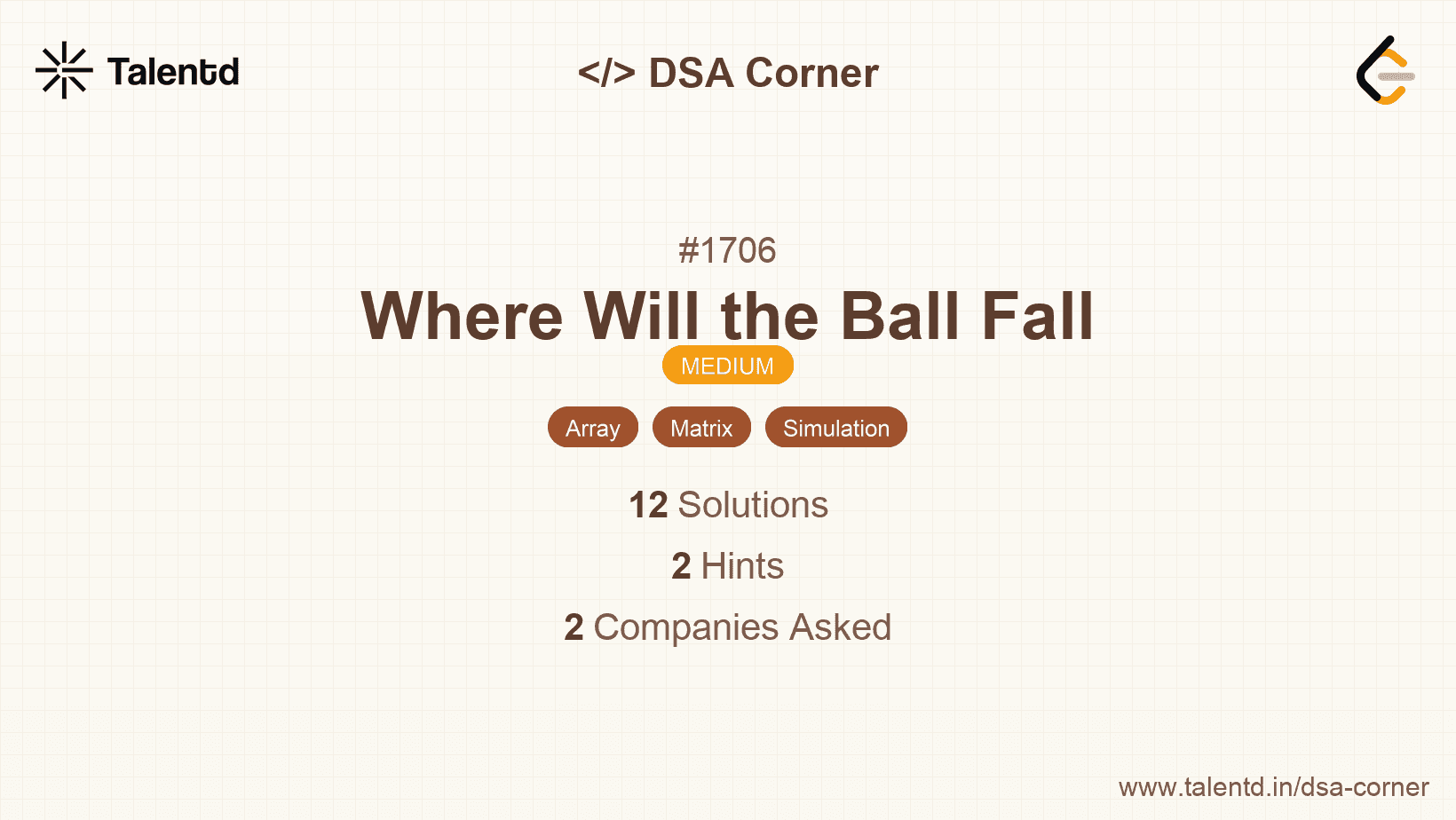 Problem visualization for Where Will the Ball Fall