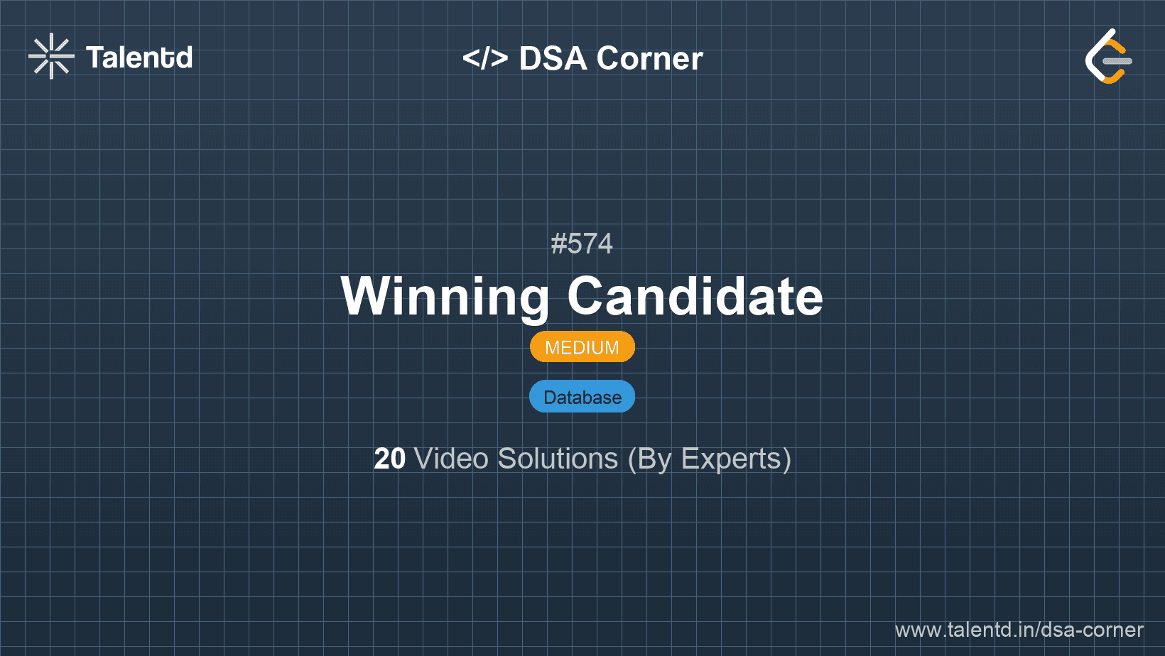 Problem visualization for Winning Candidate