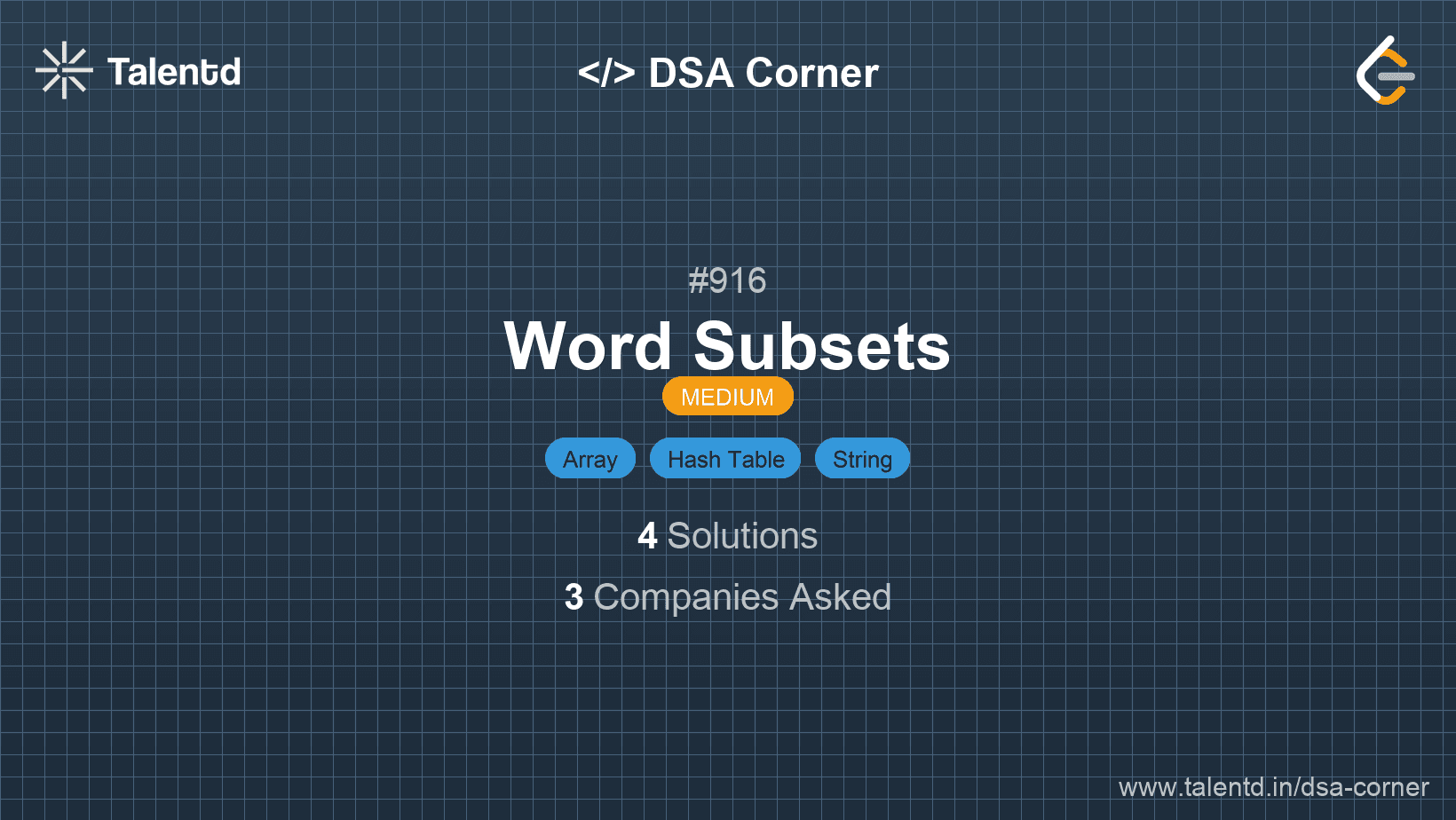 Problem visualization for Word Subsets