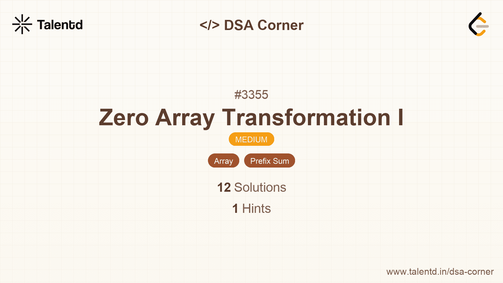Problem visualization for Zero Array Transformation I