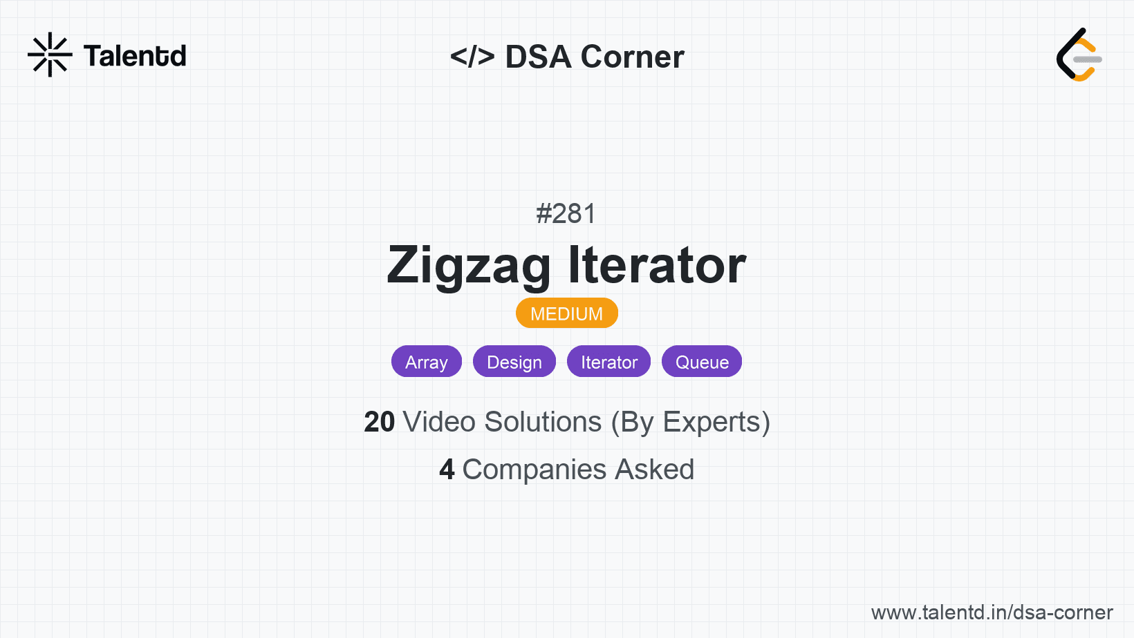 Problem visualization for Zigzag Iterator