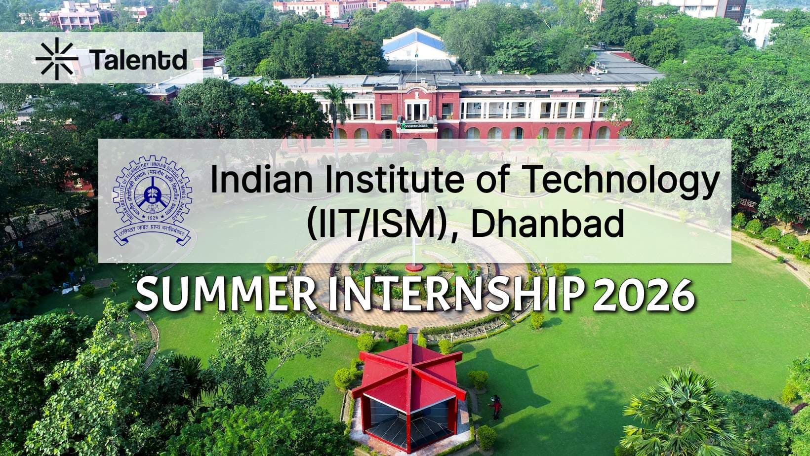 IIT ISM Dhanbad SRIS 2026 Internship: ₹5,000 Stipend Details