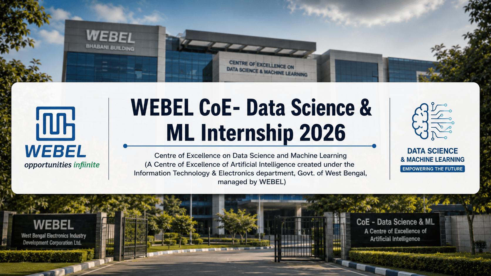 Data Science & ML Internship 2026 (WEBEL CoE): Apply by May 31