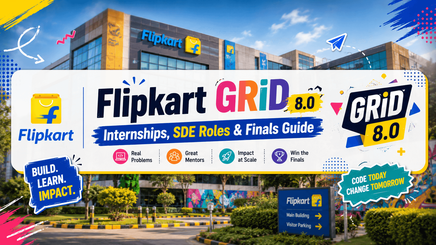 Flipkart GRiD 8.0: Internships, SDE Roles & Finals Guide