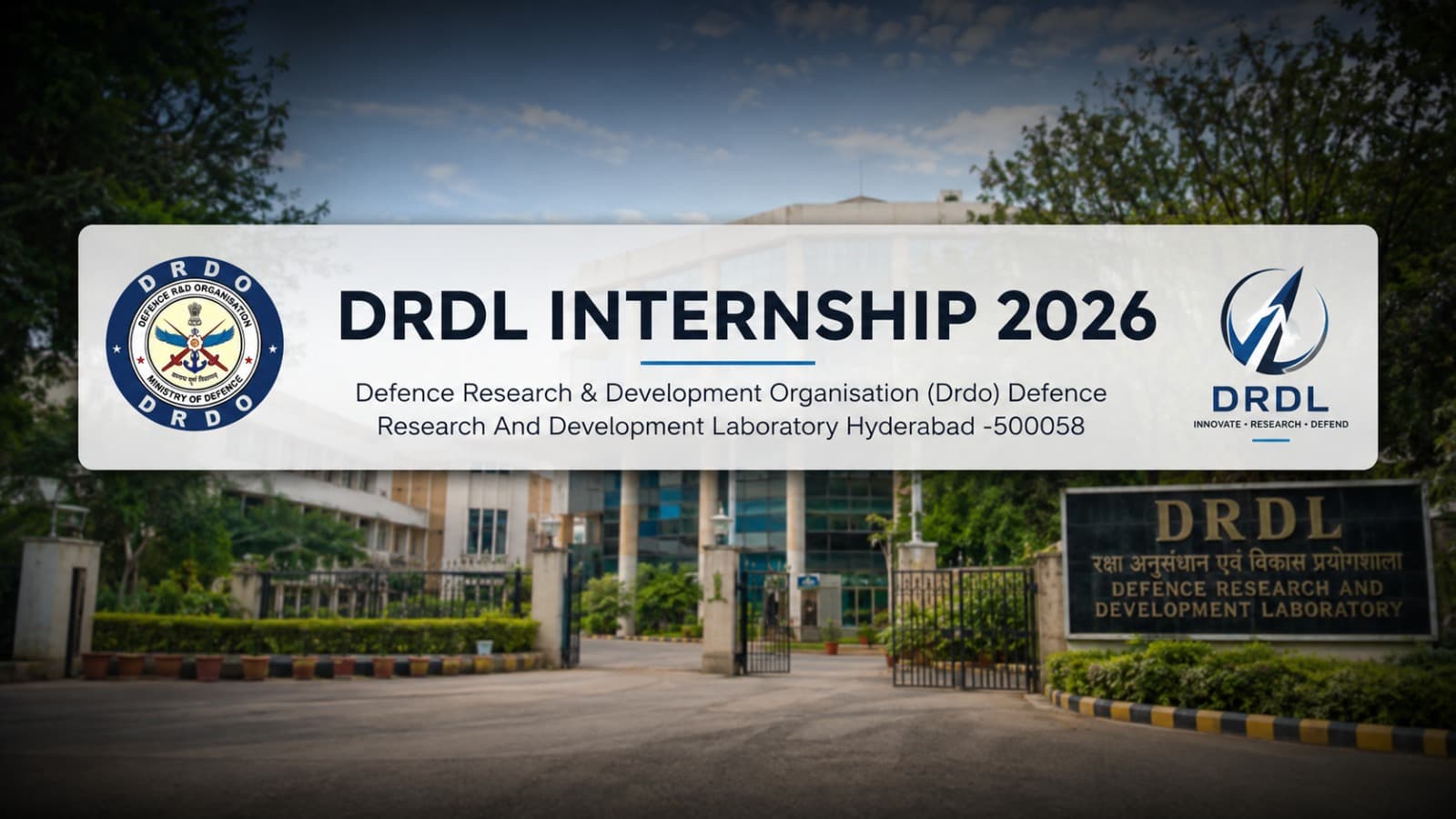 DRDL Internship 2026: 165 Seats, Rs 5,000 Stipend, Apply by 16 Aug