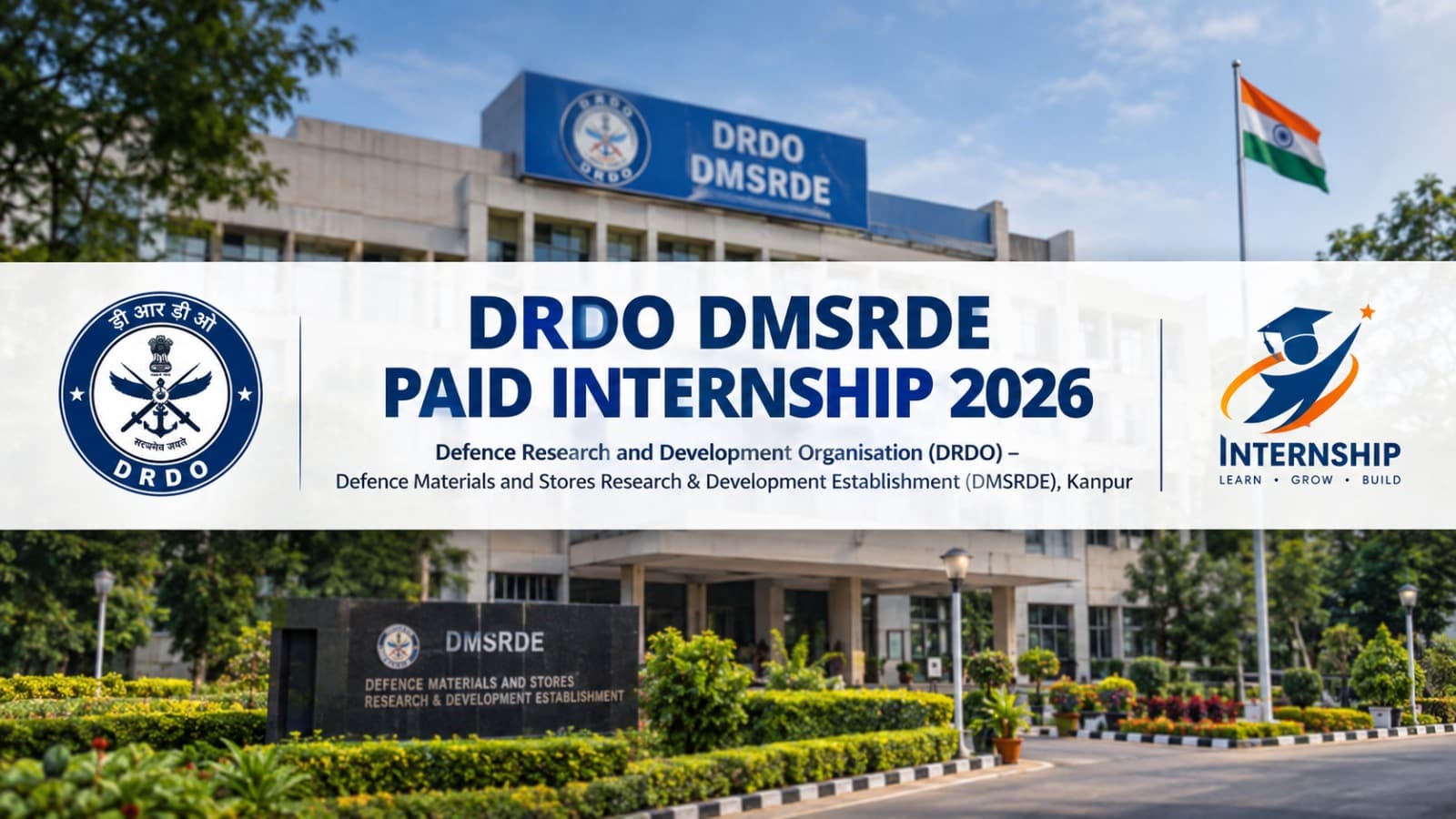 DRDO DMSRDE Paid Internship 2026: ₹5,000 Stipend & How to Apply