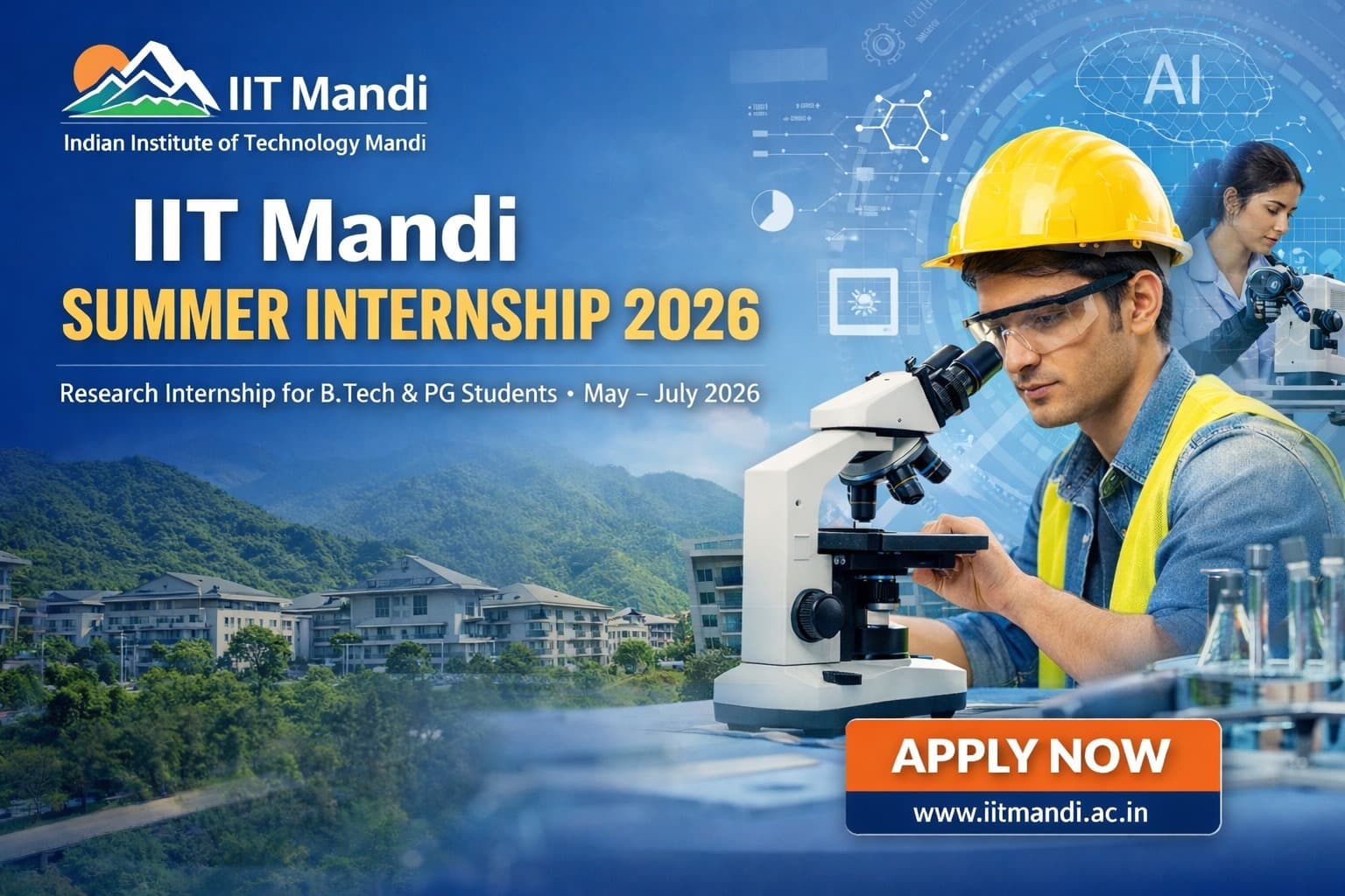 Indian Institute of Technology Mandi Summer Internship 2026